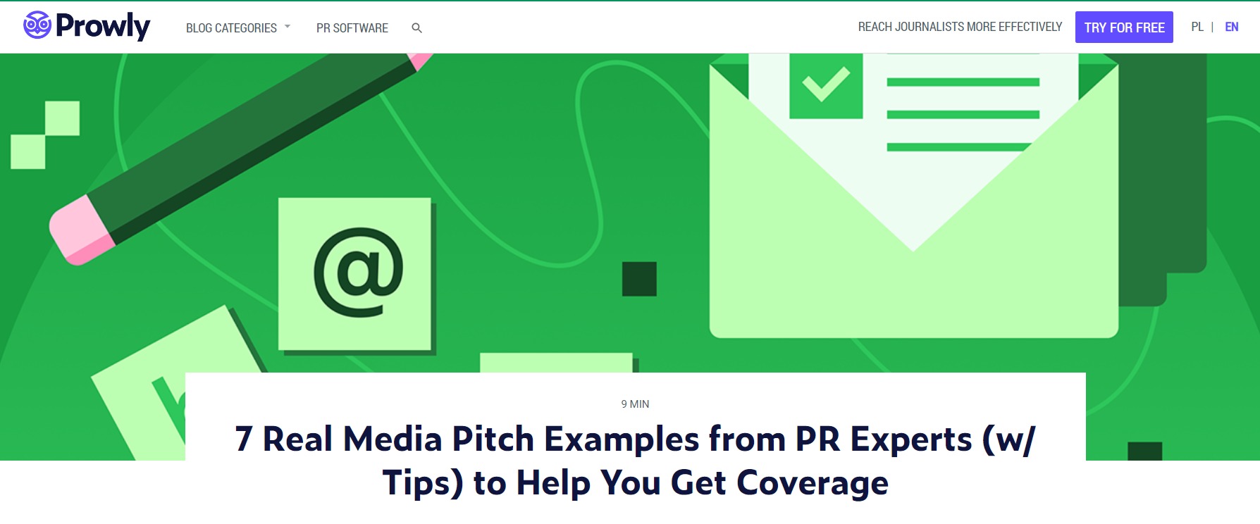 Prowly media pitch templates
