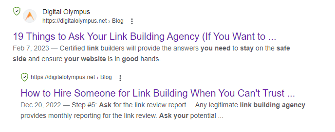oogle search results showing an excessively long title tag
