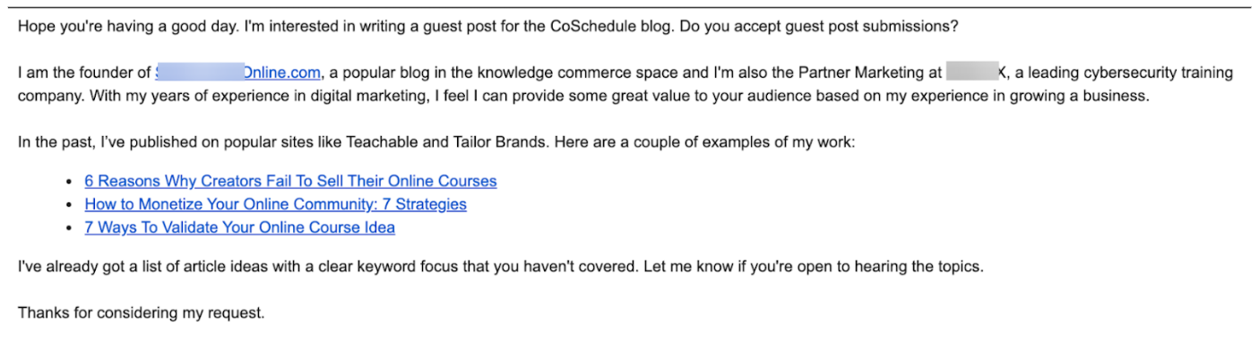 The author praises himself but doesn’t provide any real value to the CoSchedule blog